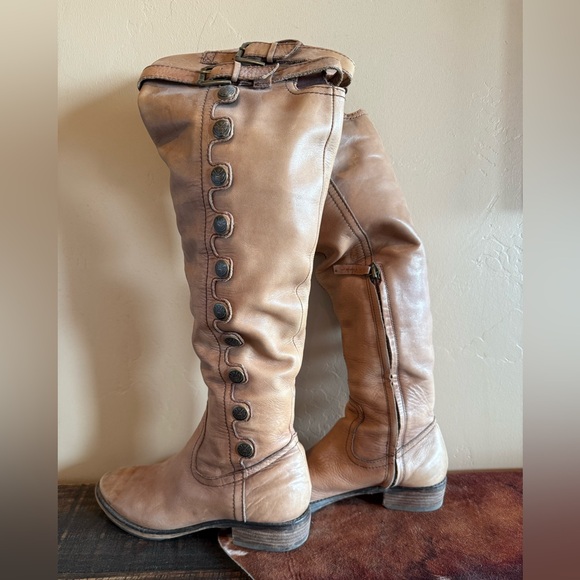 Sam Edelman Rustic Brown Leather Boots - Picture 2 of 7